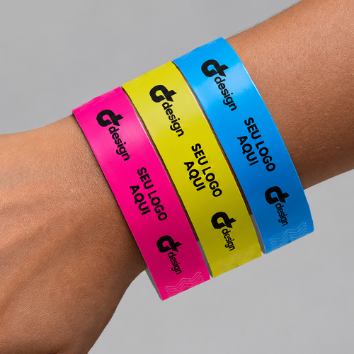 Pulseira modelo Plusband personalizada para eventos